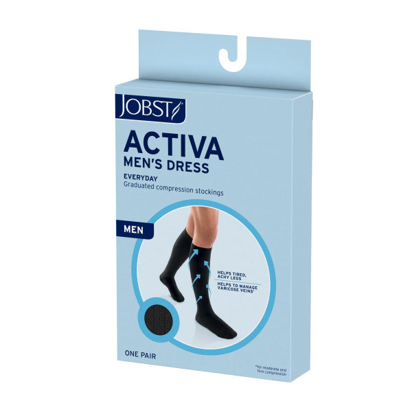Load image into Gallery viewer, JOBST Activa Men's Dress 15-20 Knee High, Close Toe