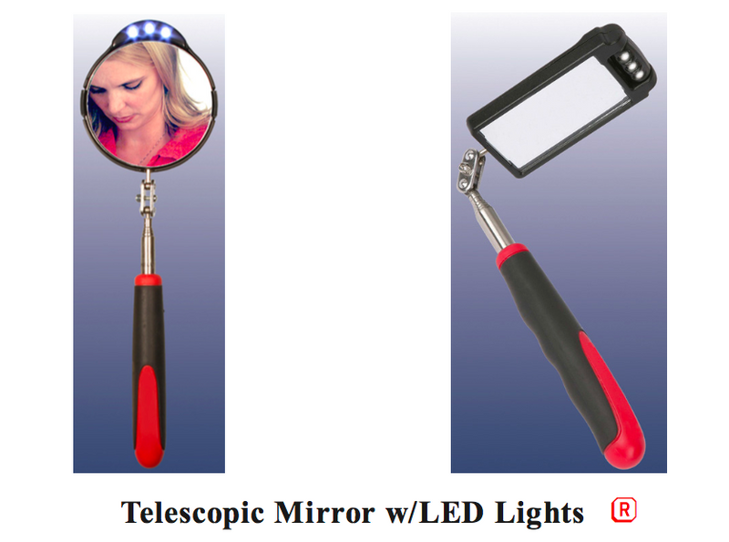 Load image into Gallery viewer, Kinsman Enterprises Telescopic Mirror with LED Lights
