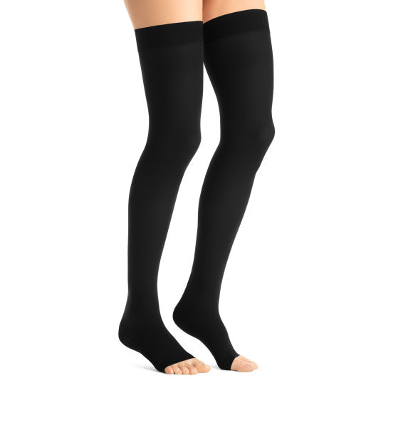 Load image into Gallery viewer, JOBST® Maternity Opaque Thigh High Compression Stockings, 20-30 mmHg, Open Toe