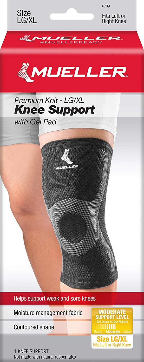 Load image into Gallery viewer, Mueller Premium Knit Knee Support with Gel Pad