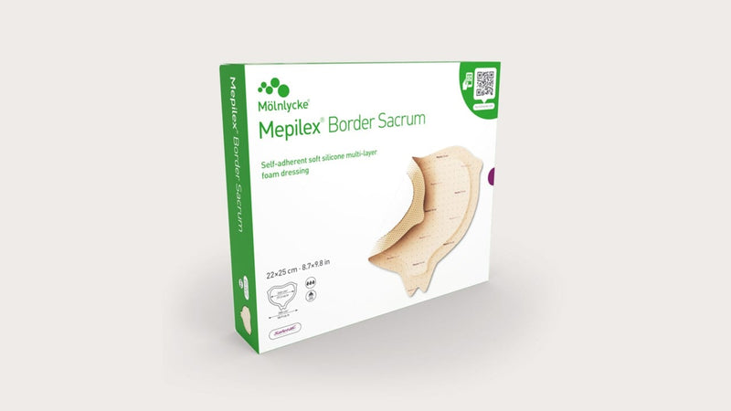 Load image into Gallery viewer, Mölnlycke Mepilex Border Sacrum Self-Adherent Absorbent Foam Dressing