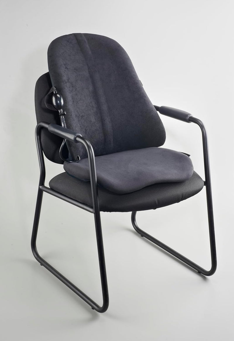 Load image into Gallery viewer, Innotech EmbraceAirPlus Deluxe Backrest & Inline Seat Cushion Combo - Black