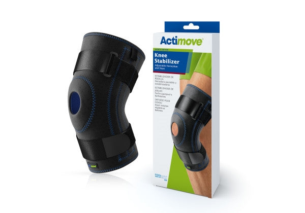 Load image into Gallery viewer, Actimove Knee Stabilizer Adjustable Horseshoe & Stays, Black