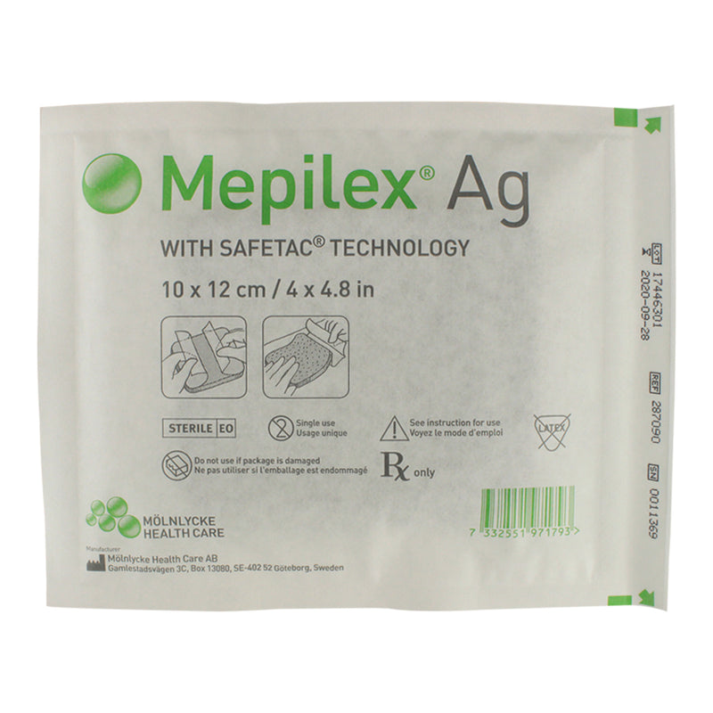 Load image into Gallery viewer, Mölnlycke Mepilex Ag Antimicrobial Soft Silicone Foam Dressing with Silver