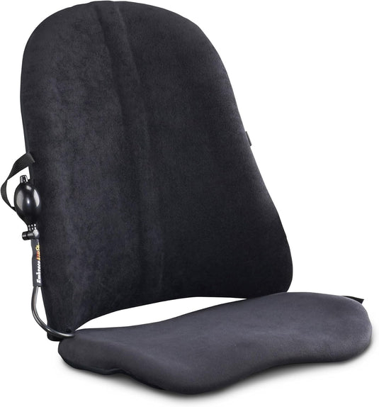 Innotech EmbraceAirPlus Deluxe Backrest & Inline Seat Cushion Combo - Black