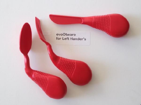 Load image into Gallery viewer, Evo OTware Easy Grip Eating Utensils (Knife, Fork, and Spoon)