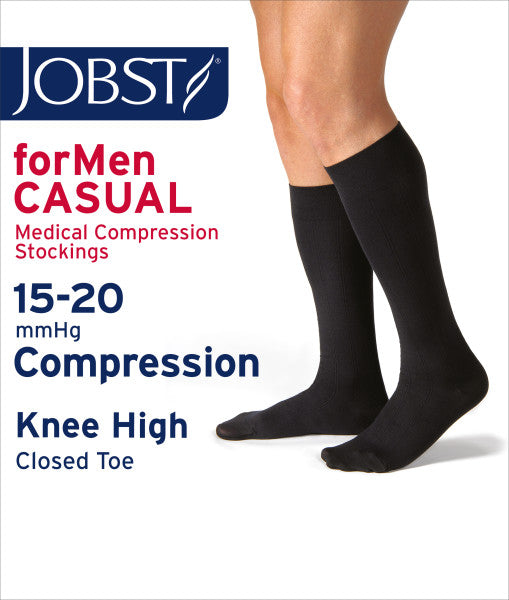 Load image into Gallery viewer, JOBST forMen Casual 30-40mmHg Knee High Socks
