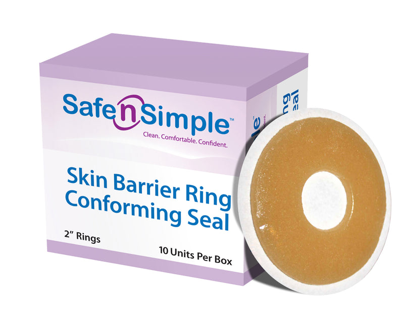 Load image into Gallery viewer, Safe n' Simple Conforming Skin Barrier Ring Adhesive Seals, 10 Rings/Box