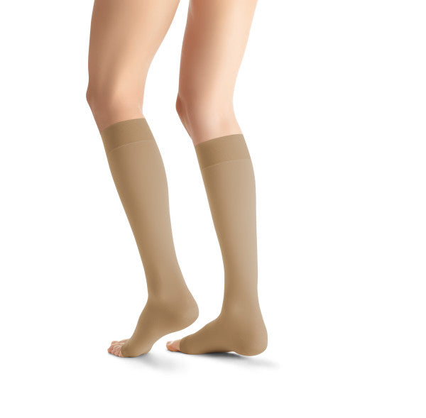 Load image into Gallery viewer, JOBST Women's Opaque Petite Knee High 15-20 mmHg Open Toe