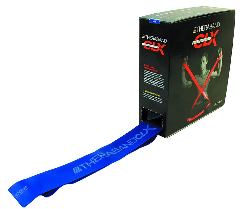 Load image into Gallery viewer, TheraBand Non-Latex CLX Consecutive Loops, 25 Yard Dispenser Box
