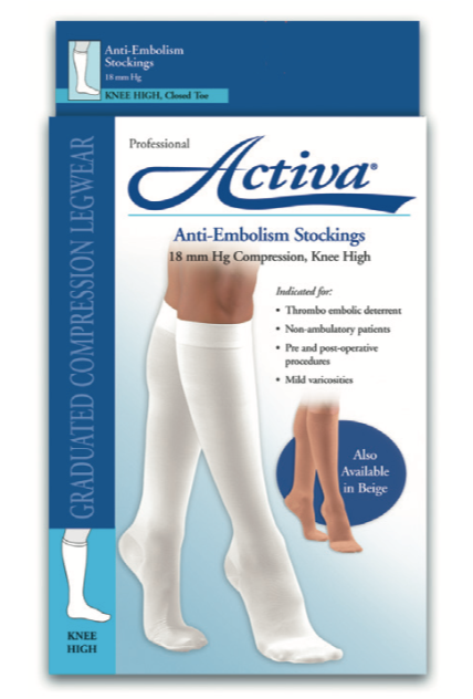 Activa Anti-Embolism 18mmHg Knee High Open Toe