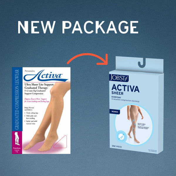 Load image into Gallery viewer, JOBST Actvia Sheer 20-30 mmHg Waist High, Close Toe
