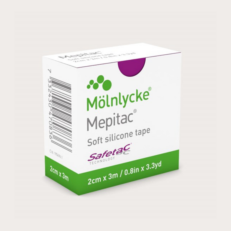 Load image into Gallery viewer, Molnlycke Mepitac Soft Silicone Tape - Fixation Dressing