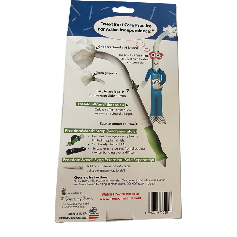 Load image into Gallery viewer, Freedom Wand Personal Hygiene & Bathroom Aid Toilet Tissue Tool OLDER VERSION