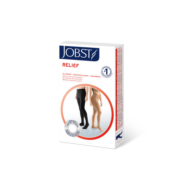 Load image into Gallery viewer, JOBST Relief Compression Stockings 15-20 mmHg Waist High Closed Toe Petite