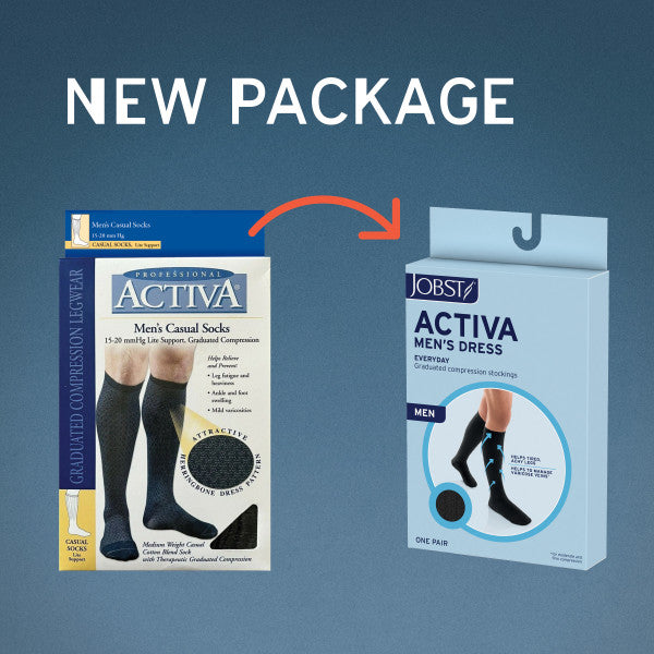 Load image into Gallery viewer, JOBST Activa Men's Dress 8-15 Knee High, Close Toe