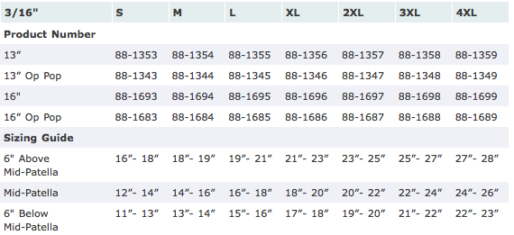 Load image into Gallery viewer, Corflex Knee Wrap Anterior Closure w/ R.O.M Hinge, 3/16" Op Pop