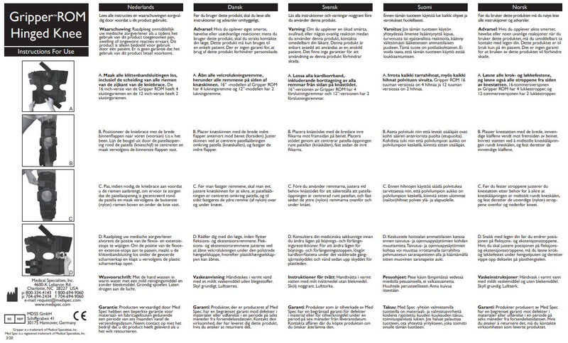 Load image into Gallery viewer, MedSpec Gripper™ 12" Hinged Knee Brace, CoolFlex ROM