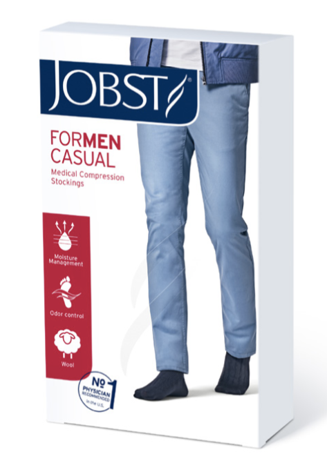Load image into Gallery viewer, JOBST forMen Casual 20-30mmHg Knee High Socks