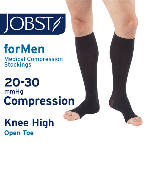 Load image into Gallery viewer, JOBST forMen Knee High, 20-30 mmHg Closed or Open Toe