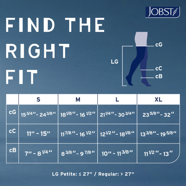 Load image into Gallery viewer, JOBST Relief Compression Stockings 15-20 mmHg Thigh High, with Silicone Dot Band, Open Toe