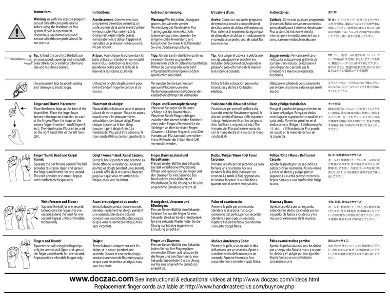 Load image into Gallery viewer, Doczac Handmaster Plus Resistance Hand Therapy for Sports, Health Rehab & Music