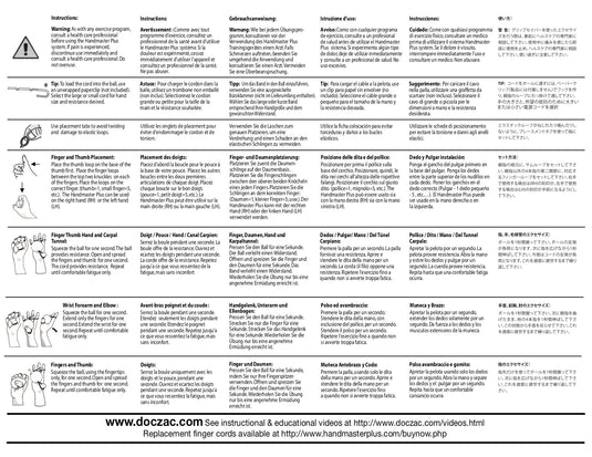 Doczac Handmaster Plus Resistance Hand Therapy for Sports, Health Rehab & Music