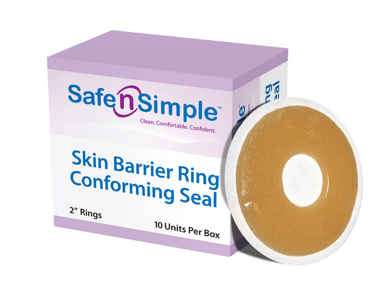 Load image into Gallery viewer, Safe n' Simple Conforming Skin Barrier Ring Adhesive Seals, 10 Rings/Box