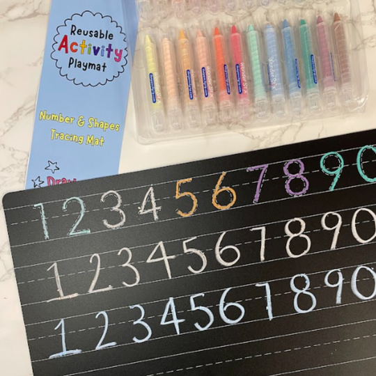 Load image into Gallery viewer, The Pencil Grip Reusable Activity Playmat, Numbers and Shapes