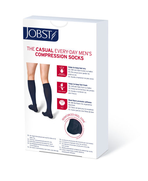 Load image into Gallery viewer, JOBST forMen Casual 30-40mmHg Knee High Socks