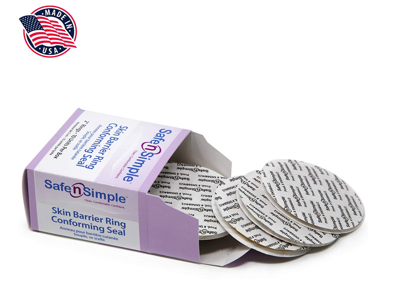 Load image into Gallery viewer, Safe n' Simple Conforming Skin Barrier Ring Adhesive Seals, 10 Rings/Box