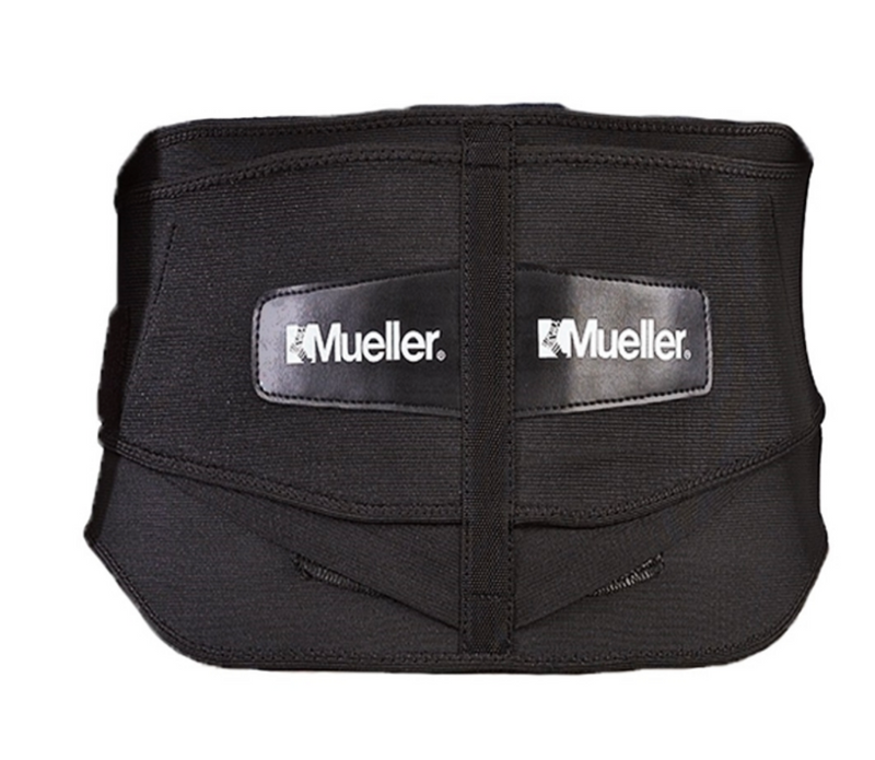 Load image into Gallery viewer, Mueller Lumbar Back Brace W/Removable Pad Black
