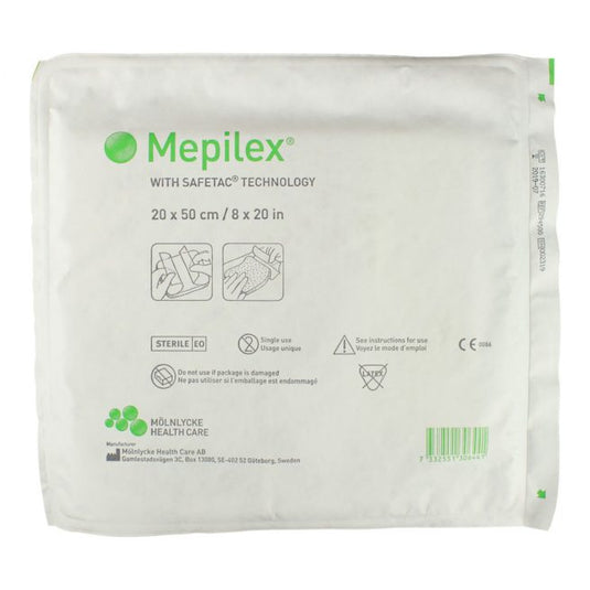Mölnlycke Mepilex Soft Silicone Absorbent Foam Dressing