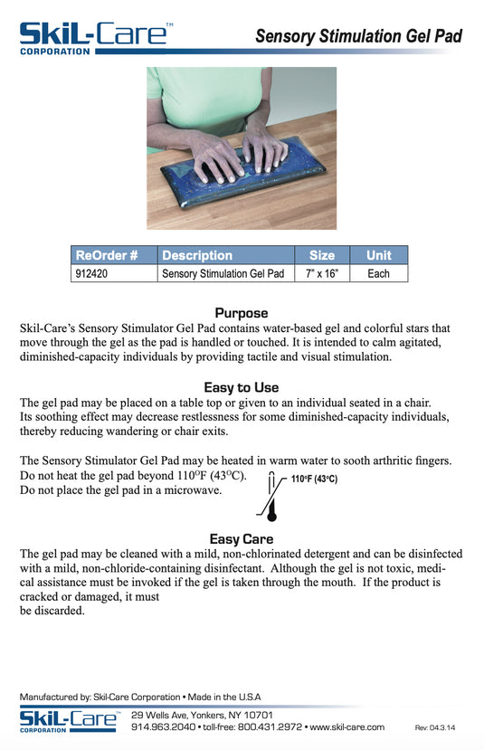SkiL-Care Sensory Stimulation Gel Pad