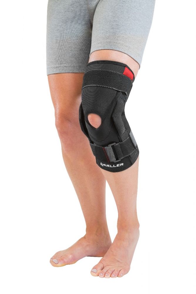 Load image into Gallery viewer, Mueller Hinged Knee Brace, Black