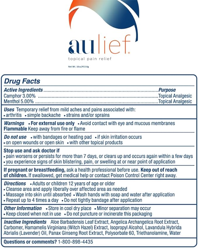 Load image into Gallery viewer, Aulief Topical Pain Relief Cream - White (formerly China-Gel)