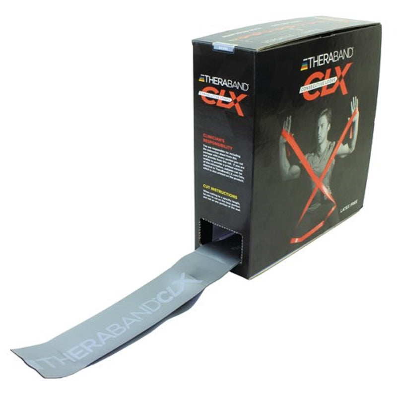 Load image into Gallery viewer, TheraBand Non-Latex CLX Consecutive Loops, 25 Yard Dispenser Box