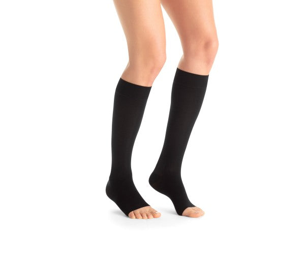 Load image into Gallery viewer, JOBST® Maternity Opaque Knee High Compression Stockings, 20-30 mmHg, Open Toe