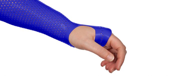 Load image into Gallery viewer, Orfit Color NS Precuts Gauntlet Immobilization Splint 1/12" Micro Perforated 13%