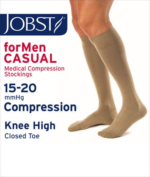 Load image into Gallery viewer, JOBST forMen Casual 30-40mmHg Knee High Socks
