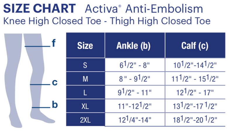Load image into Gallery viewer, Activa Anti-Embolism 18mmHg Knee High Closed Toe