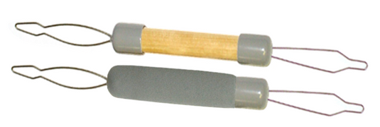 Kinsman Dual Ended Button Aid - Wood or Texture Grip Handle