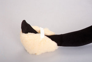 SkiL-Care Stay-on Heel Protector, Synthetic Sheepskin, Universal, Pair