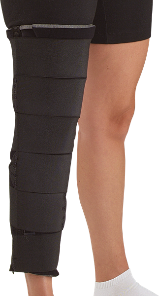 Load image into Gallery viewer, DeRoyal Cutaway Knee Immobilizer w/Elastic Straps