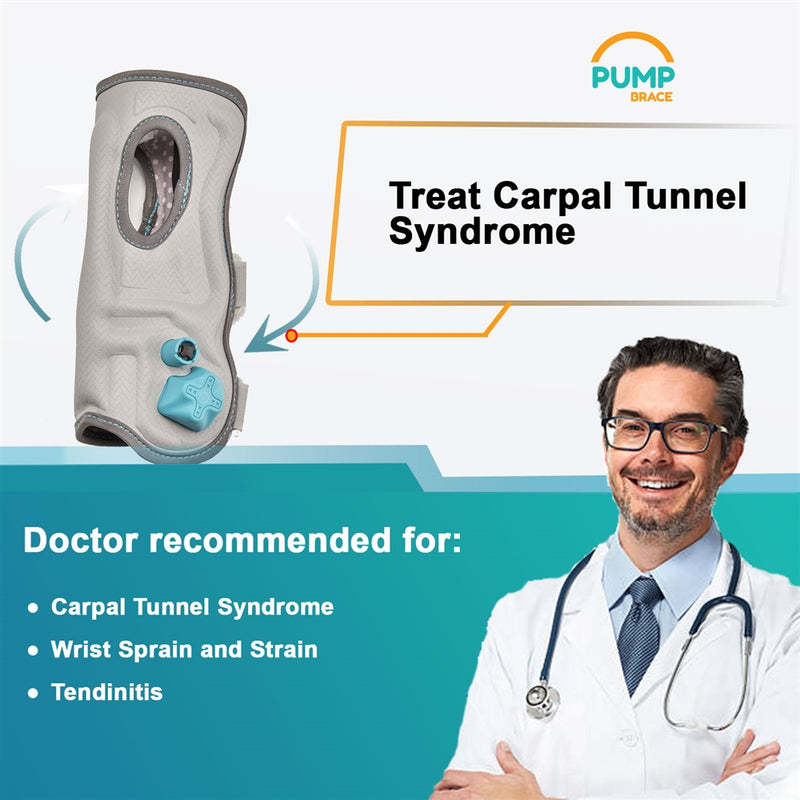 Load image into Gallery viewer, Inflatable Wrist Brace with Built-in Pump