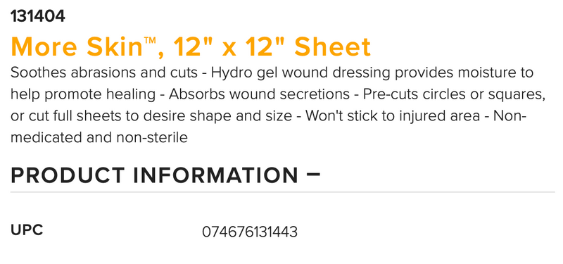 Load image into Gallery viewer, Mueller More Skin Hydrogel Dressing, Non-medicated, Non-Sterile