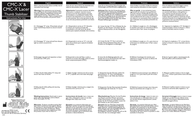 Load image into Gallery viewer, MedSpec CMC-X ™ Thumb Stabilizer