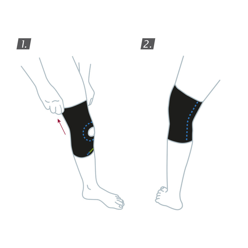 Load image into Gallery viewer, Actimove Kids Knee Support Open Patella, Navy