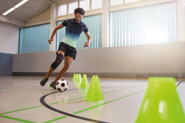 Load image into Gallery viewer, Actimove Knee Stabilizer Adjustable Horseshoe & Stays, Black