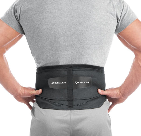 Mueller Lumbar Back Brace W/Removable Pad Black
